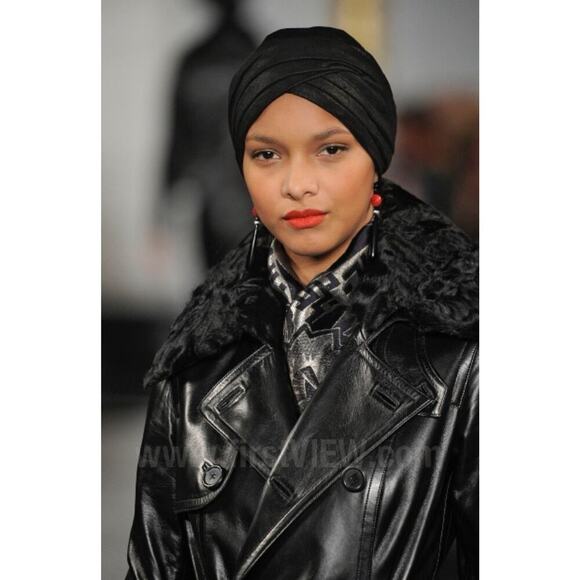 Ralph Lauren Collection Leather Trench Coat Lambskin Shearling Fur Runway Long 8 - Picture 5 of 16